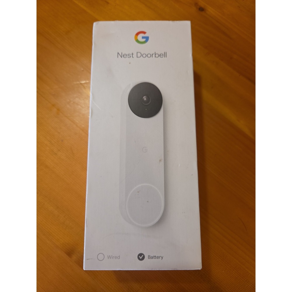 New! Google Nest Doorbell (Battery) Wireless Doorbell Video Camera Snow